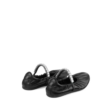 JIMMY CHOO Flat shoes BLACK - JIMMY CHOO