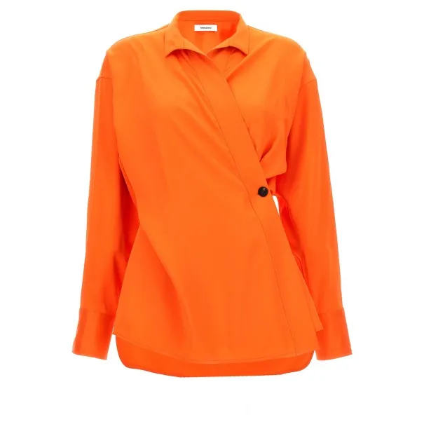 Ferragamo Satin Asymmetric Shirt - salvatore ferragamo