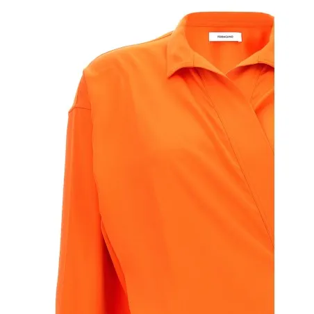 Ferragamo Satin Asymmetric Shirt - salvatore ferragamo