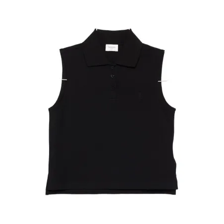 Saint Laurent Cotton sleeveless polo shirt - Yves Saint Laurent