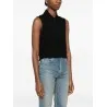 Saint Laurent Cotton sleeveless polo shirt - Yves Saint Laurent
