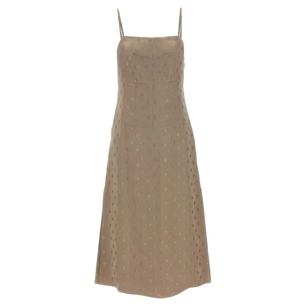 Fendi Satin Midi Dress - FENDI