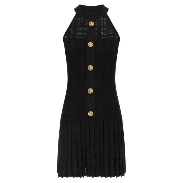 Balmain Tartan Knit Dress - BALMAIN