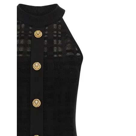Balmain Tartan Knit Dress - BALMAIN