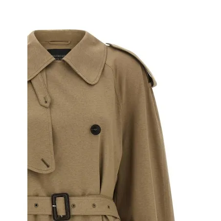 Balenciaga Cotton Trench Coat - BALENCIAGA