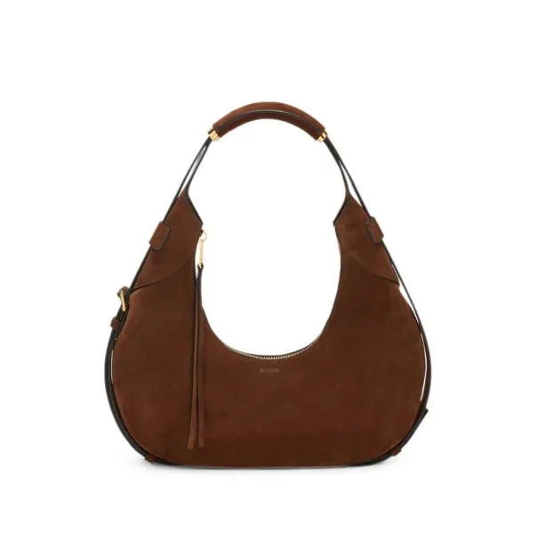 Moschino Suede Shoulder Bag - MOSCHINO