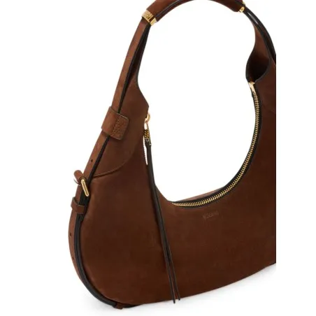 Moschino Suede Shoulder Bag - MOSCHINO