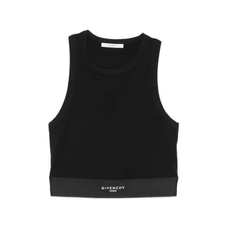 Givenchy Logo Waistband Crop Top - GIVENCHY