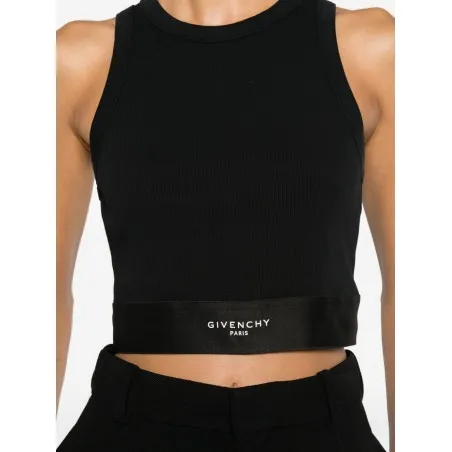 Givenchy Logo Waistband Crop Top - GIVENCHY