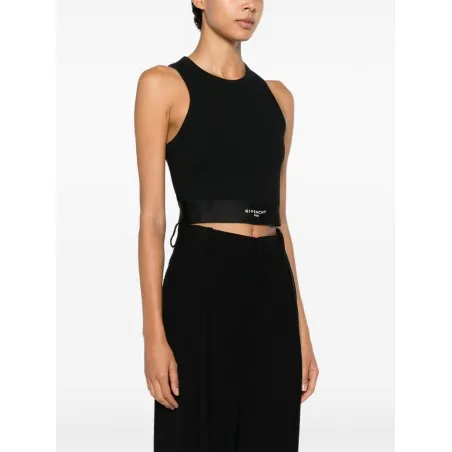 Givenchy Logo Waistband Crop Top - GIVENCHY