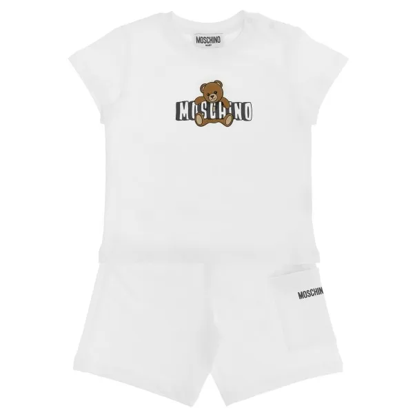 Moschino Baby Moschino Teddy Bear T-shirt + Bermuda Suits - MOSCHINO