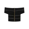 Balmain Off-the-shoulder Crop Top - BALMAIN