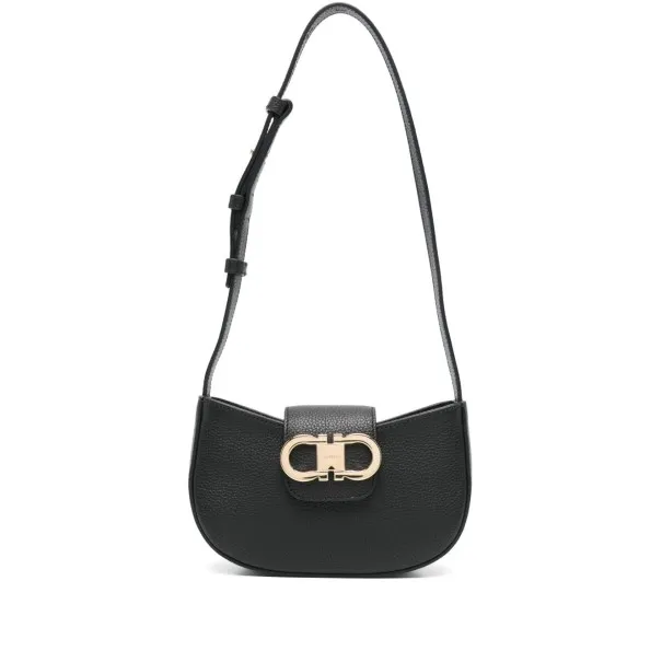 Ferragamo Gancini Zip Shoulder Bag - salvatore ferragamo