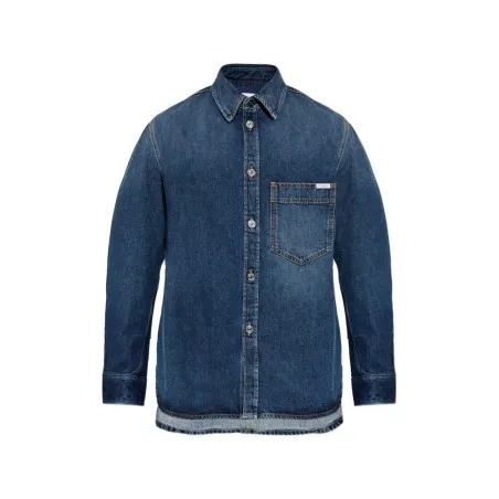Givenchy Logo Patch Denim Shirt - GIVENCHY