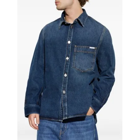 Givenchy Logo Patch Denim Shirt - GIVENCHY