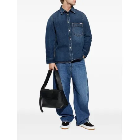 Givenchy Logo Patch Denim Shirt - GIVENCHY