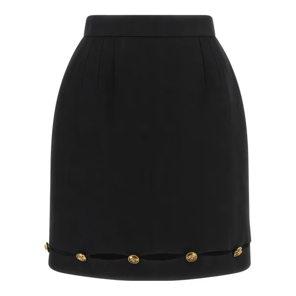 Versace Grain De Poudre Wool Skirt - VERSACE