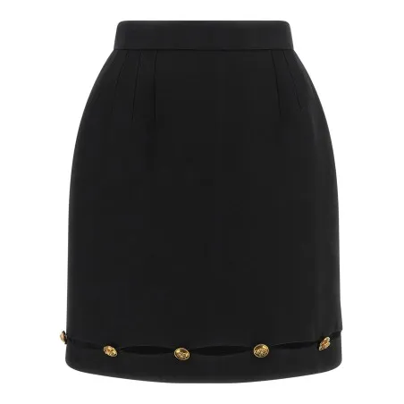 Versace Grain De Poudre Wool Skirt - VERSACE