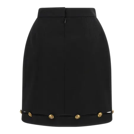 Versace Grain De Poudre Wool Skirt - VERSACE