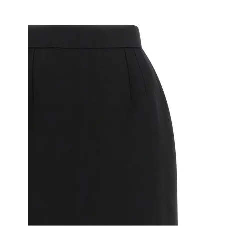 Versace Grain De Poudre Wool Skirt - VERSACE