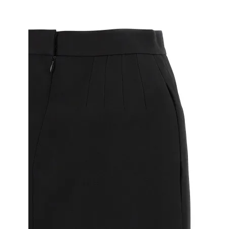 Versace Grain De Poudre Wool Skirt - VERSACE