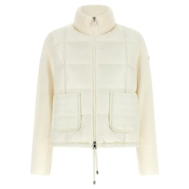 Moncler Two-material Padded Cardigan - MONCLER