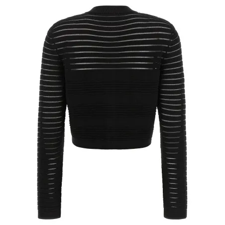 Balmain Semi-transparent Stripes Cardigan - BALMAIN