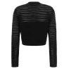 Balmain Semi-transparent Stripes Cardigan - BALMAIN