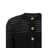 Balmain Semi-transparent Stripes Cardigan - BALMAIN