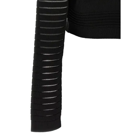 Balmain Semi-transparent Stripes Cardigan - BALMAIN