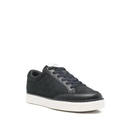 Emporio Armani Jacquard sneakers with an all-over eagle - Emporio Armani