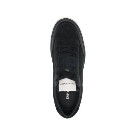 Emporio Armani Jacquard sneakers with an all-over eagle - Emporio Armani