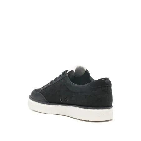 Emporio Armani Jacquard sneakers with an all-over eagle - Emporio Armani