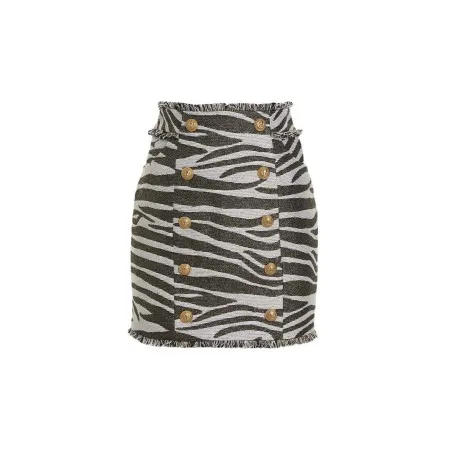 Balmain Lurex Zebra Skirt - BALMAIN