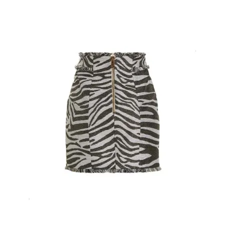 Balmain Lurex Zebra Skirt - BALMAIN
