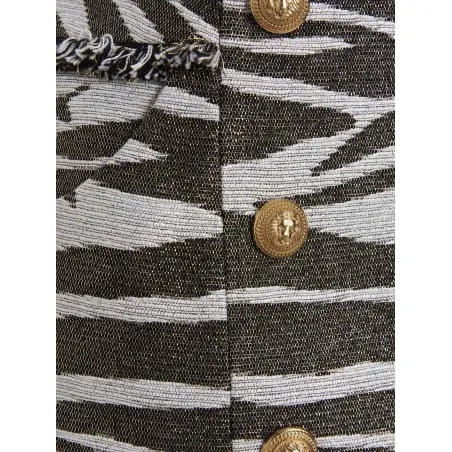 Balmain Lurex Zebra Skirt - BALMAIN