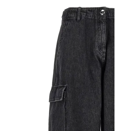 Coperni Denim Wide Leg Cargo Jeans - Coperni