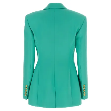 Balmain Logo Button Double-breasted Blazer - BALMAIN