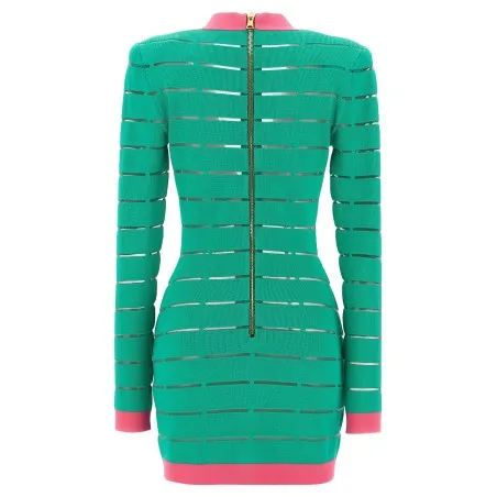 Balmain Two-tone Knit Dress - BALMAIN