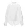 Balenciaga Asymmetric Shirt With Logo Embroidery - BALENCIAGA