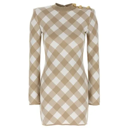 Balmain Vichy Dress - BALMAIN