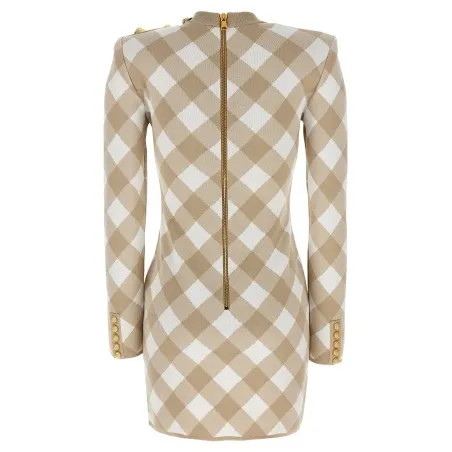Balmain Vichy Dress - BALMAIN