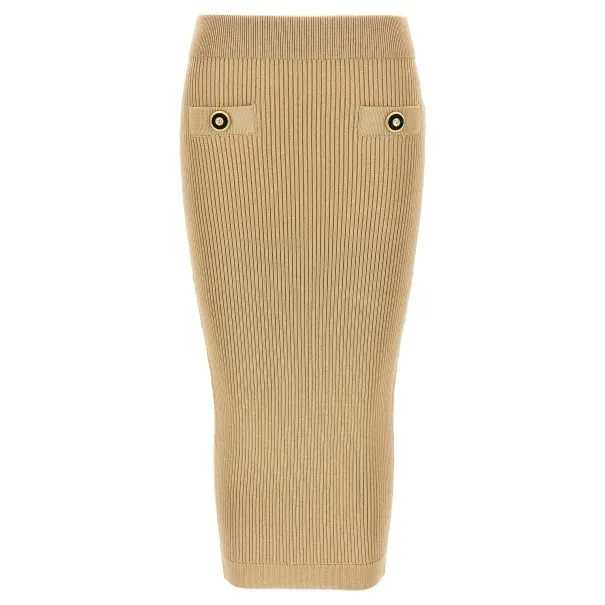 Balmain Ribbed Midi Skirt - BALMAIN