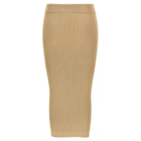Balmain Ribbed Midi Skirt - BALMAIN