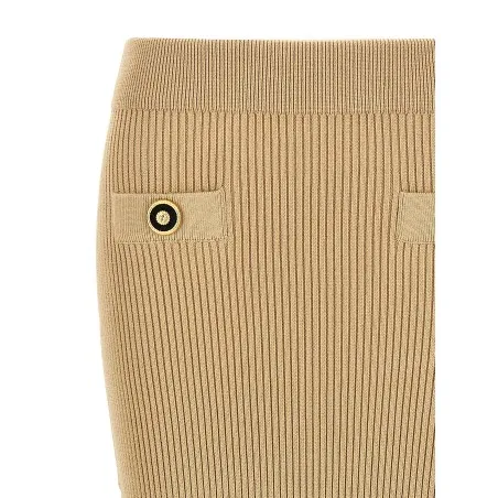 Balmain Ribbed Midi Skirt - BALMAIN