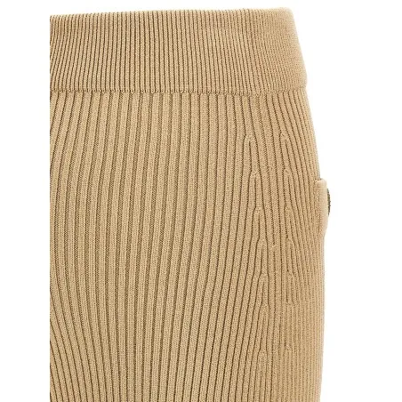 Balmain Ribbed Midi Skirt - BALMAIN