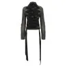 Balenciaga Lace Up Denim Jacket - BALENCIAGA