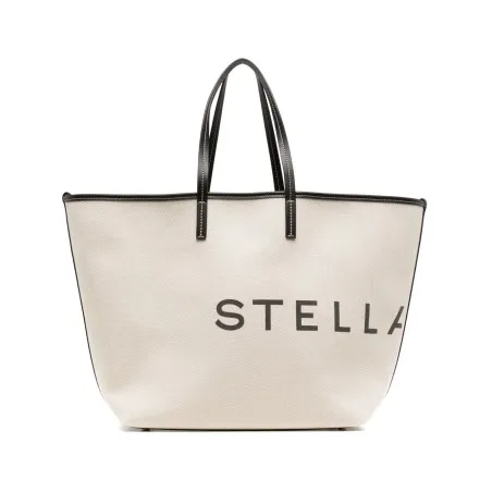 Stella McCartney Logo canvas tote bag - 