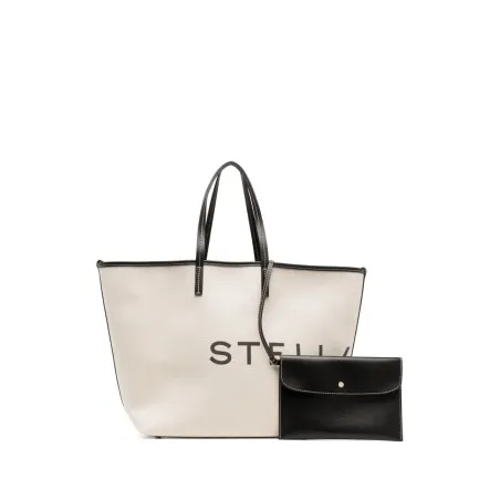 Stella McCartney Logo canvas tote bag - 
