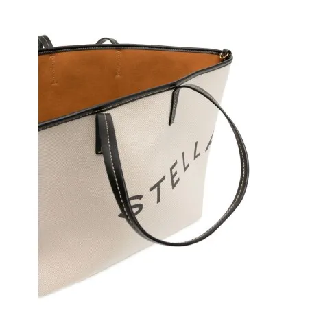 Stella McCartney Logo canvas tote bag - 